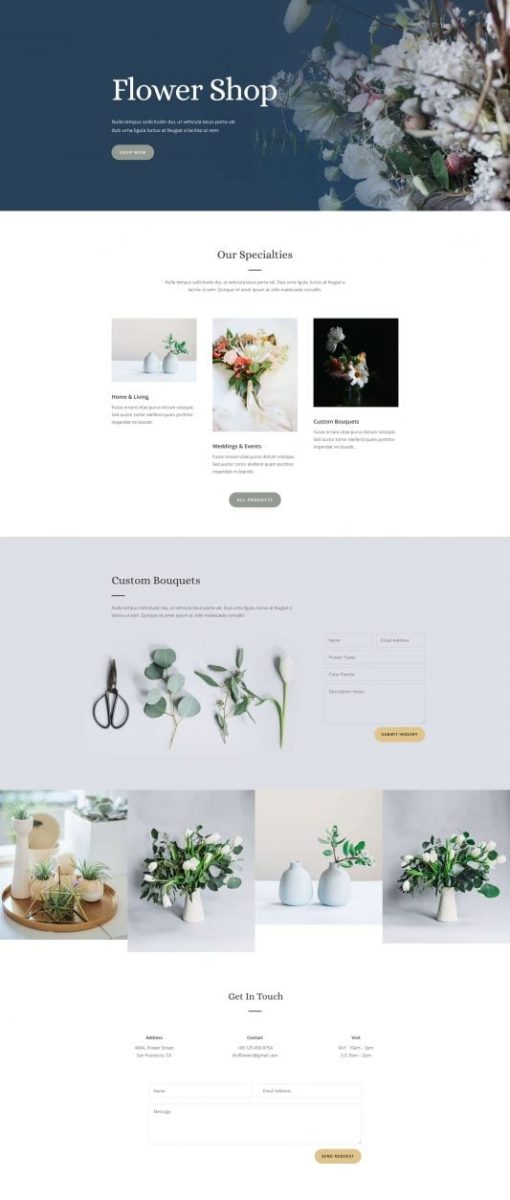 créer un site internet pour fleuriste2