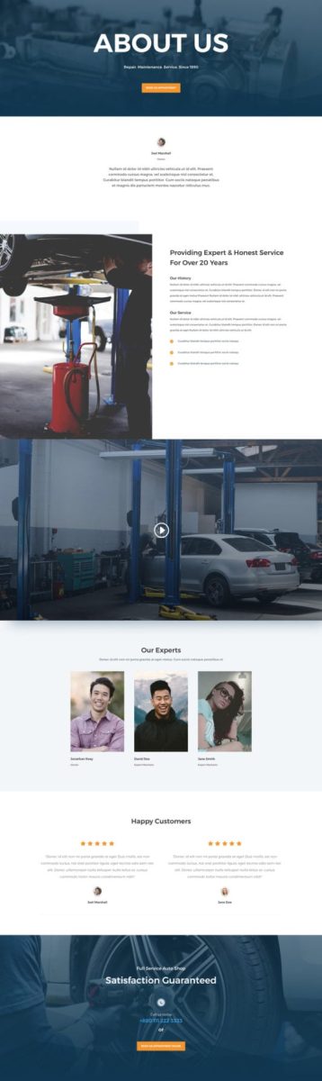 créer un site internet pour garage réparation automobile2