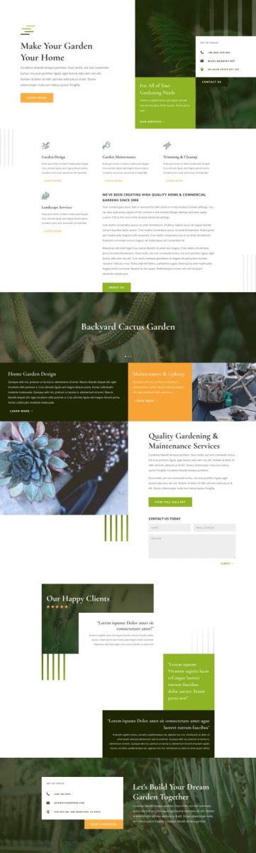 créer un site internet pour paysagiste et jardinier