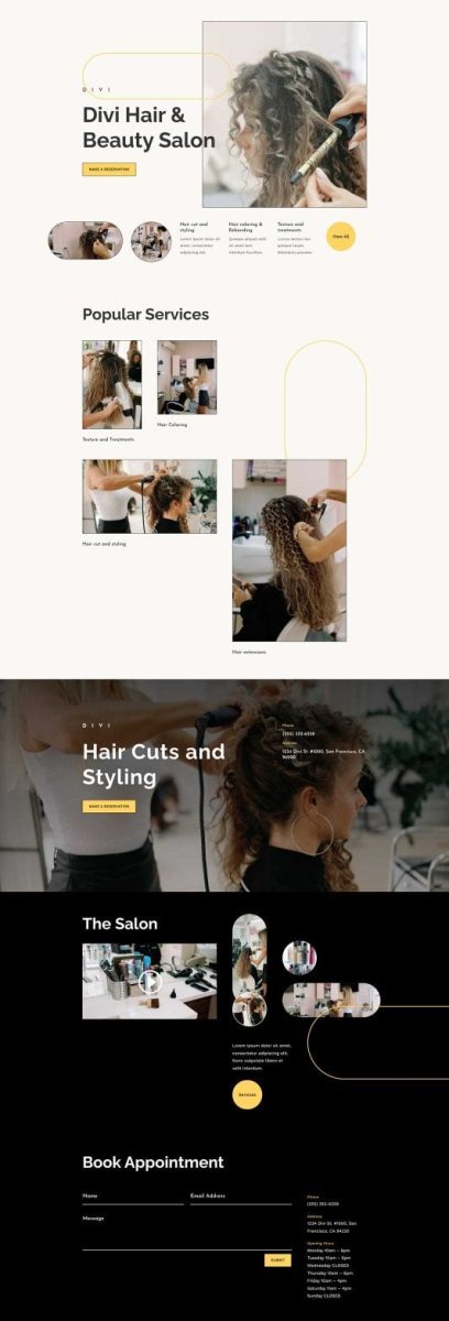 créer un site internet pour salon de coiffure2