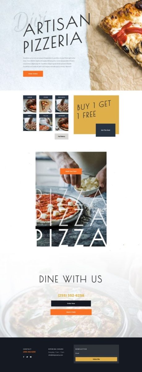 exemple boutique en ligne pizzéria2